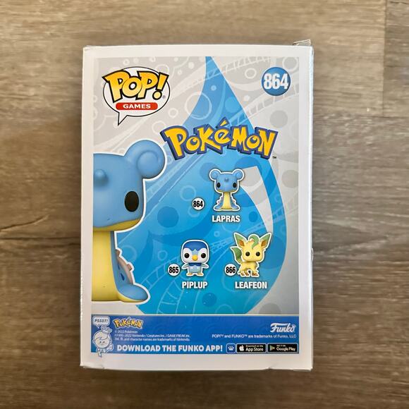 Pokemon Funko POP Lapras #864 Vinyl Figure NEW in box - Picture 3 of 3